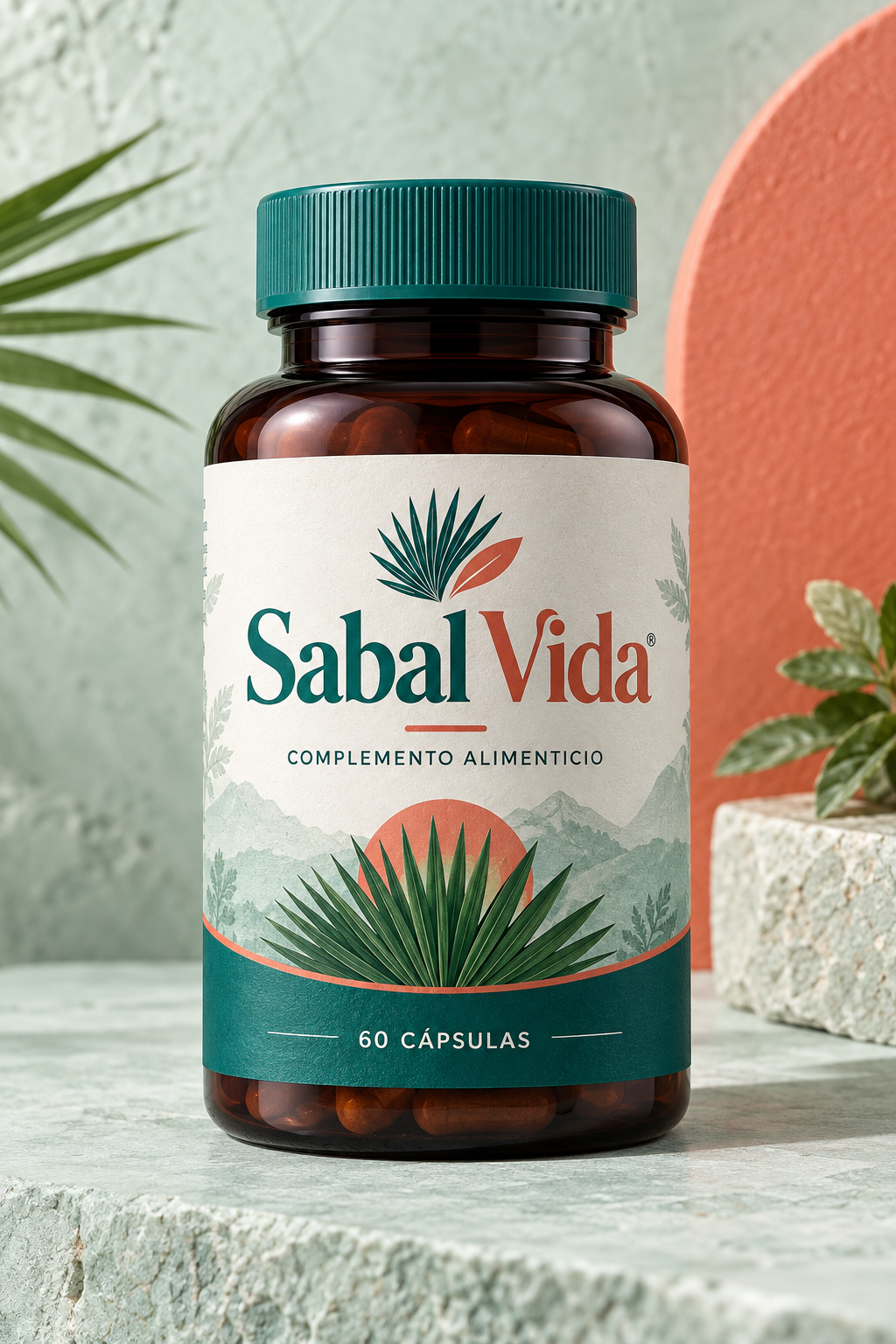 Frasco Sabal Vida, fórmula botánica de 60 cápsulas